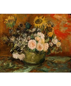 Vincent van Gogh, Rosen und Sonnenblumen