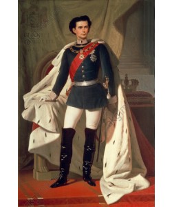 Ludwig der II von Bayern in Uniform 1865, FERDINAND VON PILOTY 
