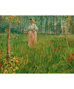 Vincent van Gogh, Frau in einem Garten