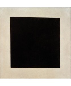Kasimir Malewitsch, Leinwandbild, Schwarzes Quadrat, Seitenflächen weiß
