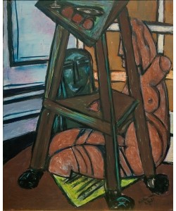 Max Beckmann, Plastik-Studio (Atelierecke)