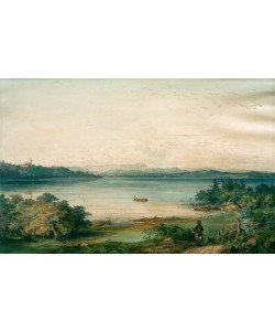 Carl August Lebschée, Der Ammersee von Schloß Ried aus gesehen