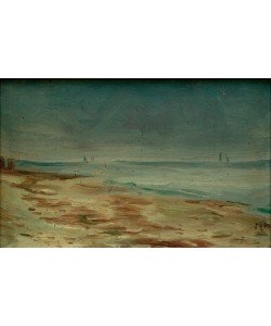 Max Beckmann, Meeresstrand, braun und grau