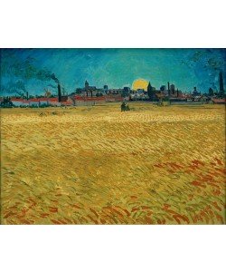 Vincent van Gogh, Weizenfeld bei Sonnenuntergang