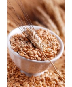 al62, chicchi di grano nella ciotola bianca
