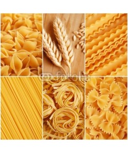al62, collage di fotografie a tema pasta italiana di grano duro