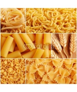 al62, collage di fotografie a tema pasta italiana di grano duro