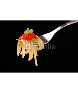 al62, spaghetti al caviale rosso - uno