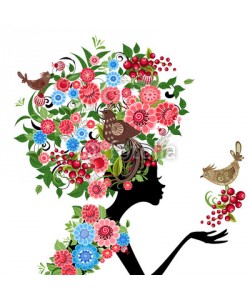 Aloksa, girl fashion flowers