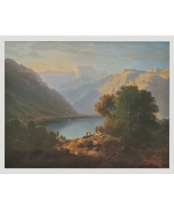Alexandre Calame, Genfersee-Landschaft gegen Villeneuve, 1852