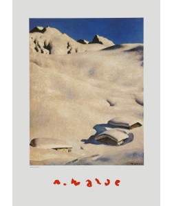 Alfons Walde, Almen im Schnee