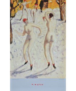 Alfons Walde, Tanzende im Schnee