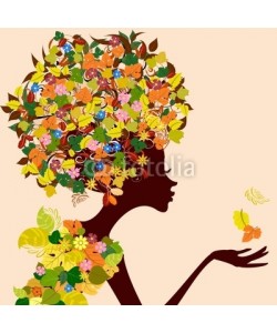 Aloksa, Lady autumn leaves with a hairstyle