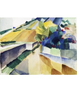 August Macke, Weinberge am Murtensee