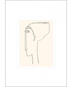 Amedeo Modigliani, Tête de profil, 1911 (Büttenpapier)