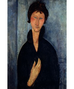 Amedeo Modigliani, Frau mit blauen Augen