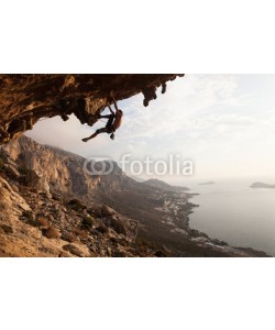 Andrey Bandurenko, Rock climber at sunset, Kalymnos Island, Greece