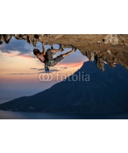 Andrey Bandurenko, Rock climber at sunset, Kalymnos Island, Greece