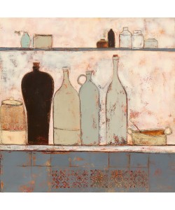 Anji Allen, French bottles with French tiles
