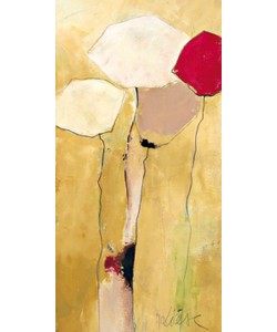 Anne L. Strunk, White flowers with red 2