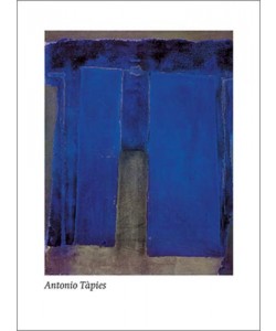 Antonio TAPIES, Composition ultramarine, 1959