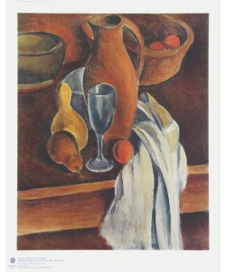 André Derain, Stilleben (Tonkrug, weiße Serviette und Früchte)