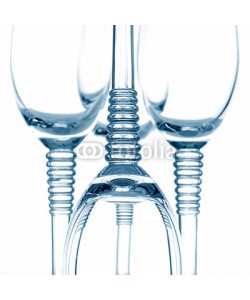 Andreas Berheide, Wine glasses on white, decorative art background