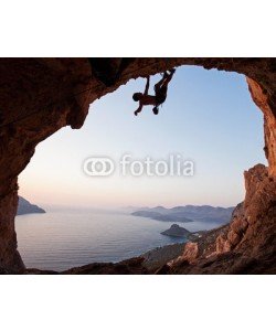 Andrey Bandurenko, Silhouette of a rock climber at sunset, Kalymnos Island, Greece