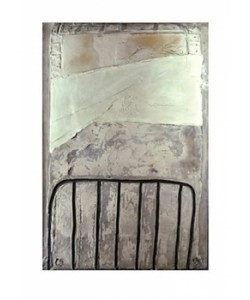 Antonio TAPIES, Grand blanc  la cage, 1965