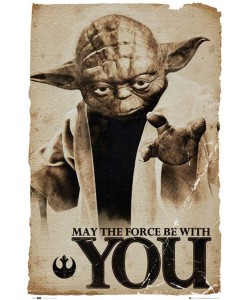 Leinwandbild, Unbekannt, Star Wars - yoda may the force