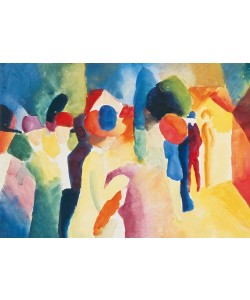 August Macke, Mit gelber Jacke