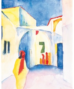 August Macke, Blick in eine Gasse