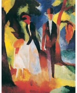 August Macke, Leute am blauen See