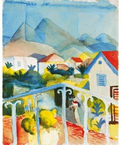 August Macke, Saint Germain bei Tunis, 1914