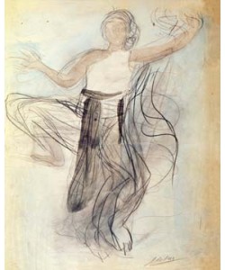 Auguste Rodin, Danseuse cambodgienne de face