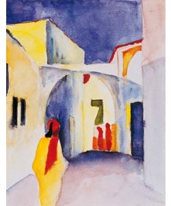 August Macke, Blick in eine Gasse
