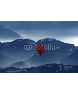 Bürgel & Gutekunst, heiÃŸluftballon Ã¼ber den alpen