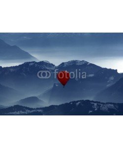 Bürgel & Gutekunst, heiÃŸluftballon Ã¼ber den alpen