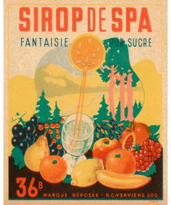 Vintage Booze Labels, Sirop da Spa