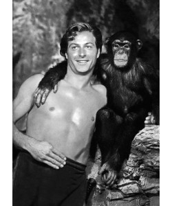 Hollywood Photo Archive, Lex Barker with Cheeta