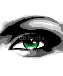 bluedarkat, Woman's Green Eye-Occhio Verde di Donna-Vector