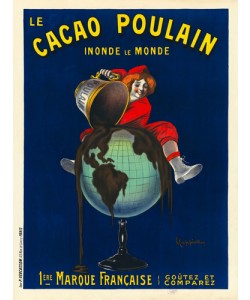 Leonetto Cappiello, Le cacao Poulain inonde le monde, 1911