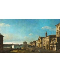 Giovanni Antonio Canaletto, Ansicht der Via Ripetta in Rom