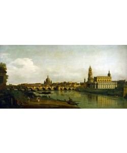 Canaletto       , Dresden, Blick vom rechten Elbe