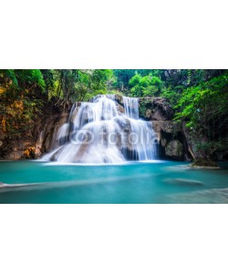calcassa, Deep forest waterfall at Huay Mae Khamin, Kanchanaburi Province,