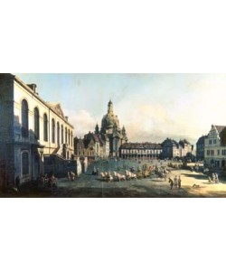 Giovanni Antonio Canaletto, Der Neue Markt in Dresden