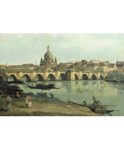 Giovanni Antonio Canaletto, Dresden vom rechten Elbufer