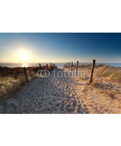 catolla, path on sand to North sea beach
