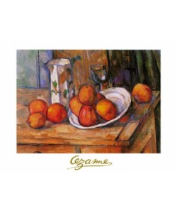 Paul Cézanne, Bricco, bicchiere e piato