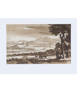 Claude Claude Lorrain, Landschaft mit Türmen und Herde